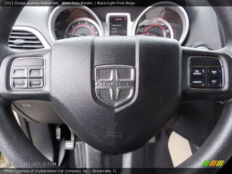 White Gold Metallic / Black/Light Frost Beige 2011 Dodge Journey Mainstreet
