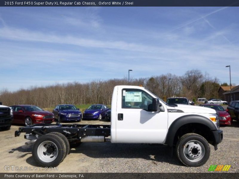 Oxford White / Steel 2015 Ford F450 Super Duty XL Regular Cab Chassis