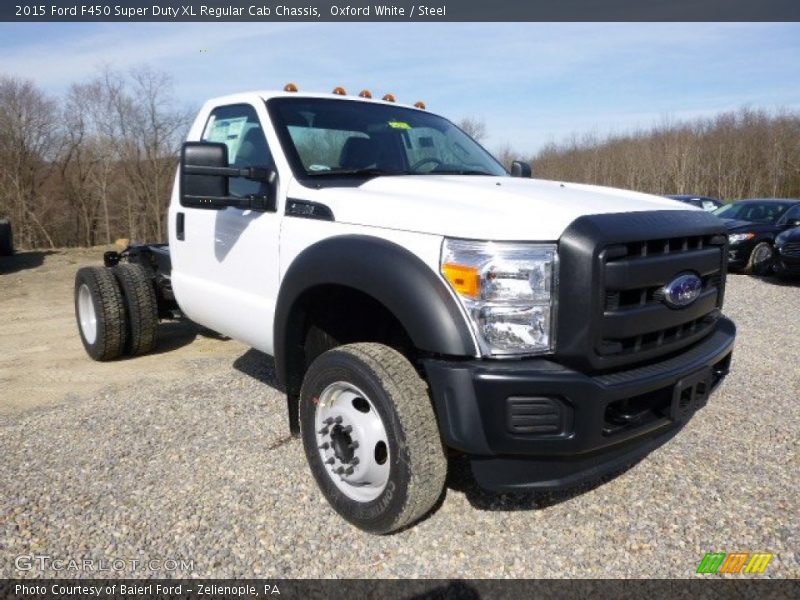 Oxford White / Steel 2015 Ford F450 Super Duty XL Regular Cab Chassis