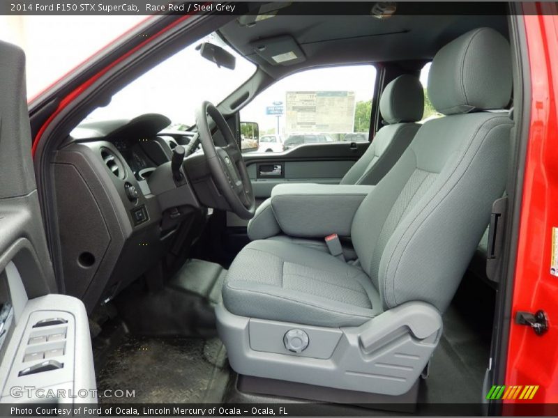 Race Red / Steel Grey 2014 Ford F150 STX SuperCab