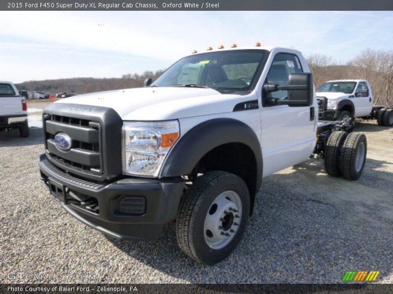 Oxford White / Steel 2015 Ford F450 Super Duty XL Regular Cab Chassis