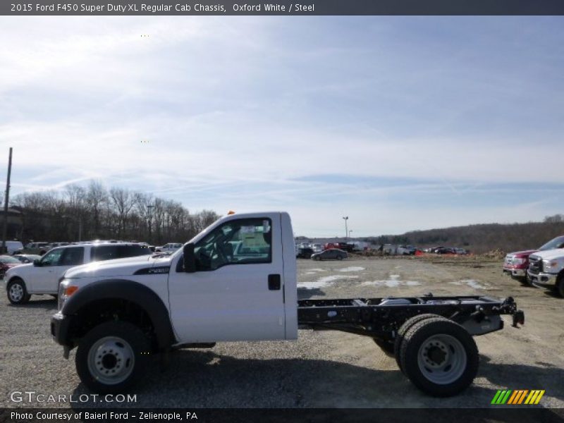 Oxford White / Steel 2015 Ford F450 Super Duty XL Regular Cab Chassis