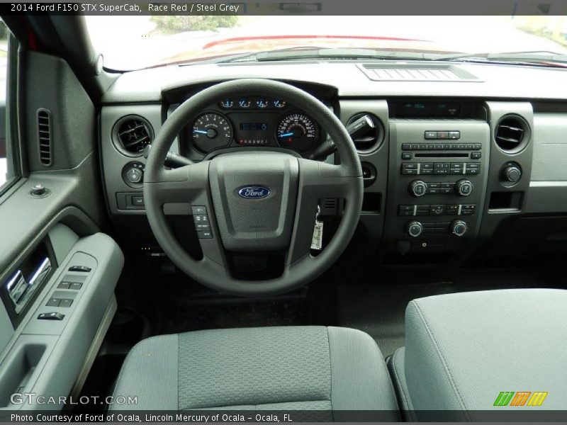 Race Red / Steel Grey 2014 Ford F150 STX SuperCab