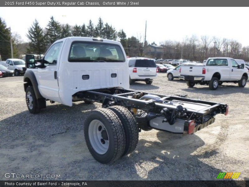 Oxford White / Steel 2015 Ford F450 Super Duty XL Regular Cab Chassis