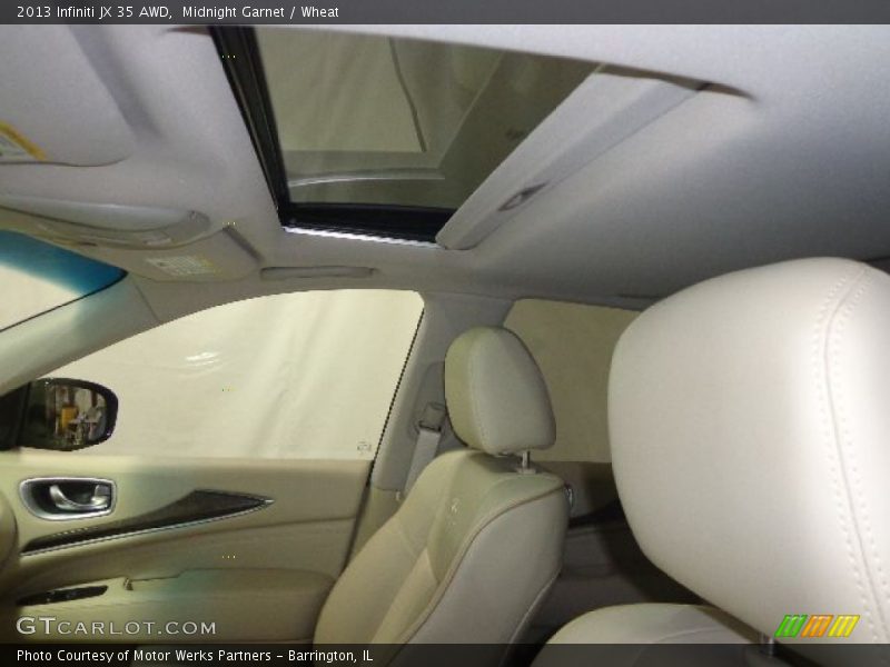 Midnight Garnet / Wheat 2013 Infiniti JX 35 AWD