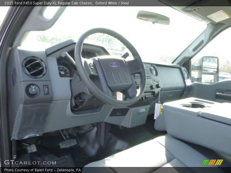 Oxford White / Steel 2015 Ford F450 Super Duty XL Regular Cab Chassis