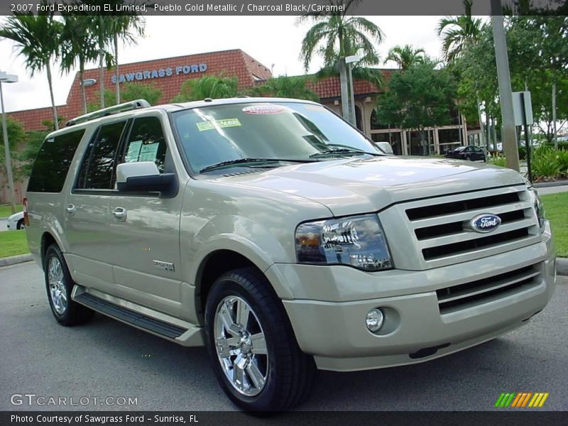 Pueblo Gold Metallic / Charcoal Black/Caramel 2007 Ford Expedition EL Limited
