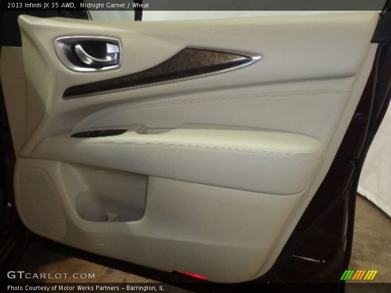 Midnight Garnet / Wheat 2013 Infiniti JX 35 AWD