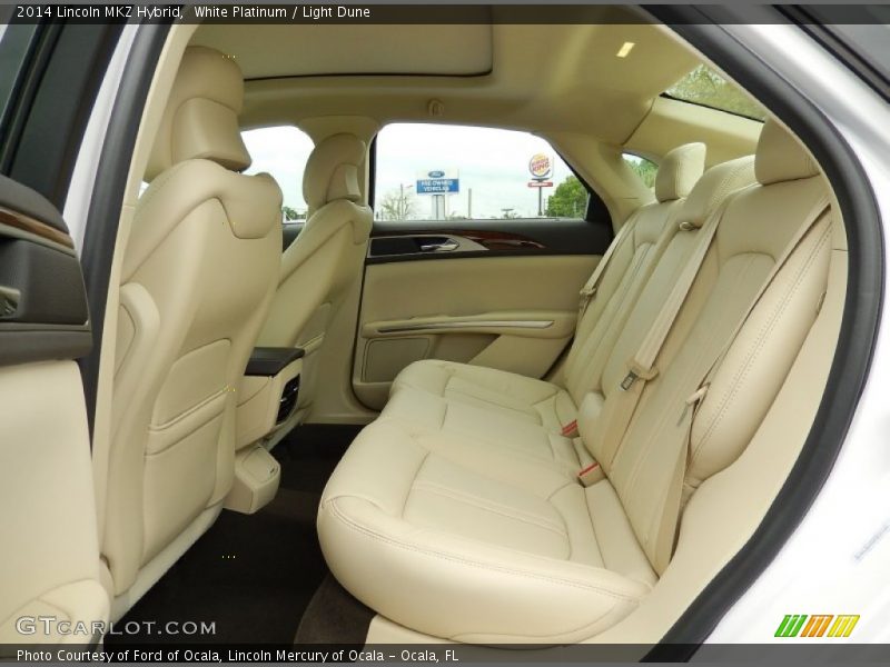 White Platinum / Light Dune 2014 Lincoln MKZ Hybrid