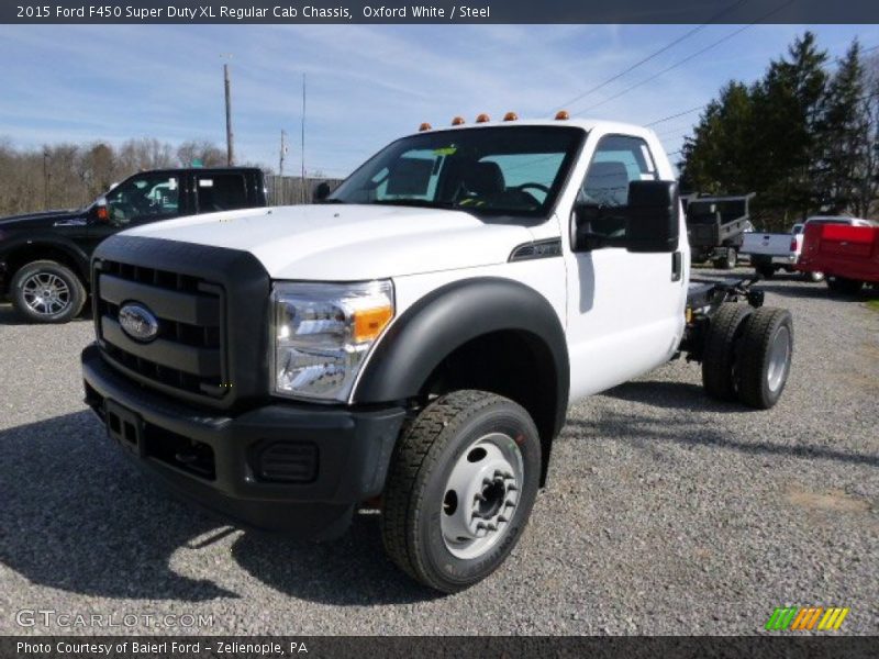 Oxford White / Steel 2015 Ford F450 Super Duty XL Regular Cab Chassis