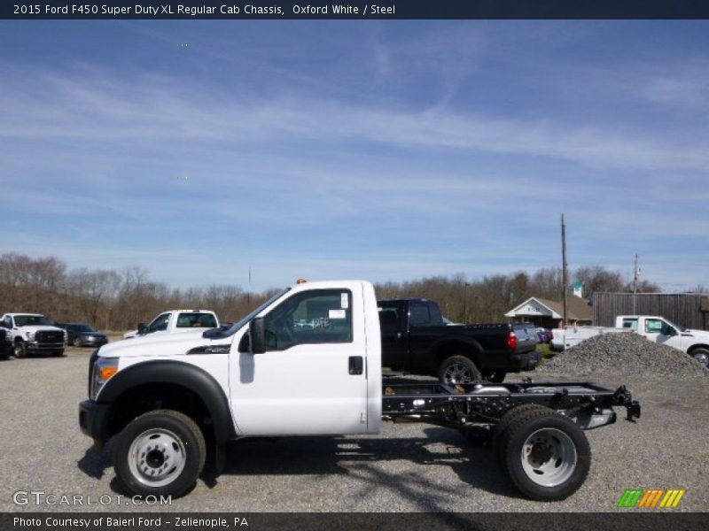 Oxford White / Steel 2015 Ford F450 Super Duty XL Regular Cab Chassis