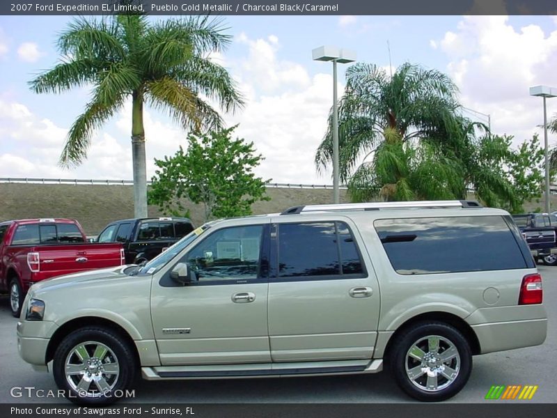 Pueblo Gold Metallic / Charcoal Black/Caramel 2007 Ford Expedition EL Limited