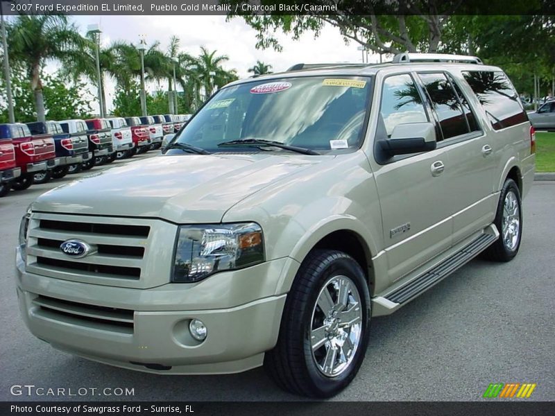 Pueblo Gold Metallic / Charcoal Black/Caramel 2007 Ford Expedition EL Limited