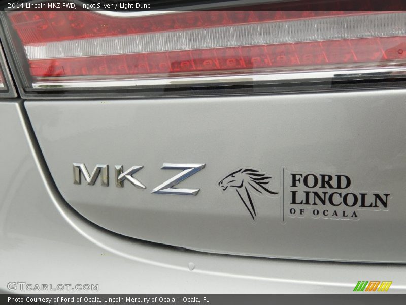 Ingot Silver / Light Dune 2014 Lincoln MKZ FWD