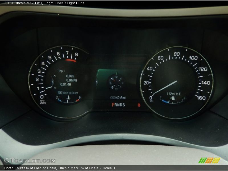 Ingot Silver / Light Dune 2014 Lincoln MKZ FWD