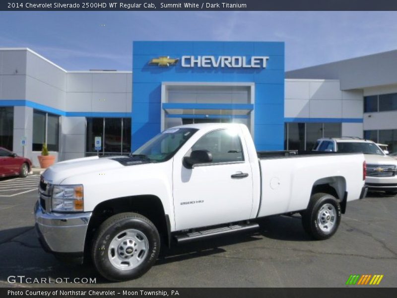Summit White / Dark Titanium 2014 Chevrolet Silverado 2500HD WT Regular Cab