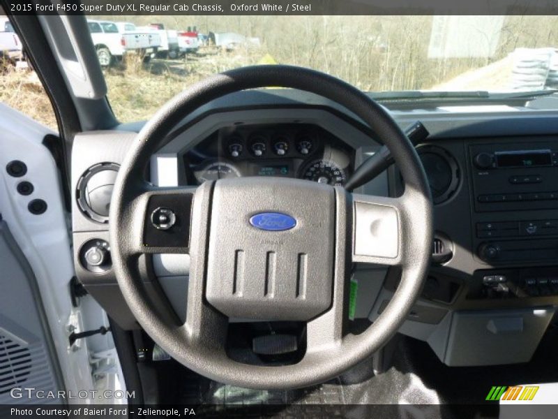 Oxford White / Steel 2015 Ford F450 Super Duty XL Regular Cab Chassis