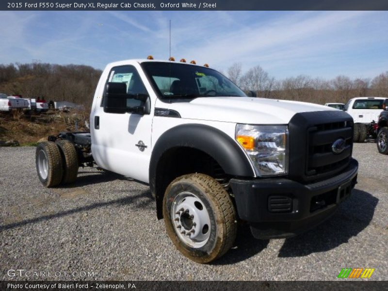 Oxford White / Steel 2015 Ford F550 Super Duty XL Regular Cab Chassis