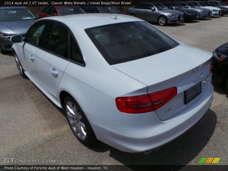 Glacier White Metallic / Velvet Beige/Moor Brown 2014 Audi A4 2.0T Sedan