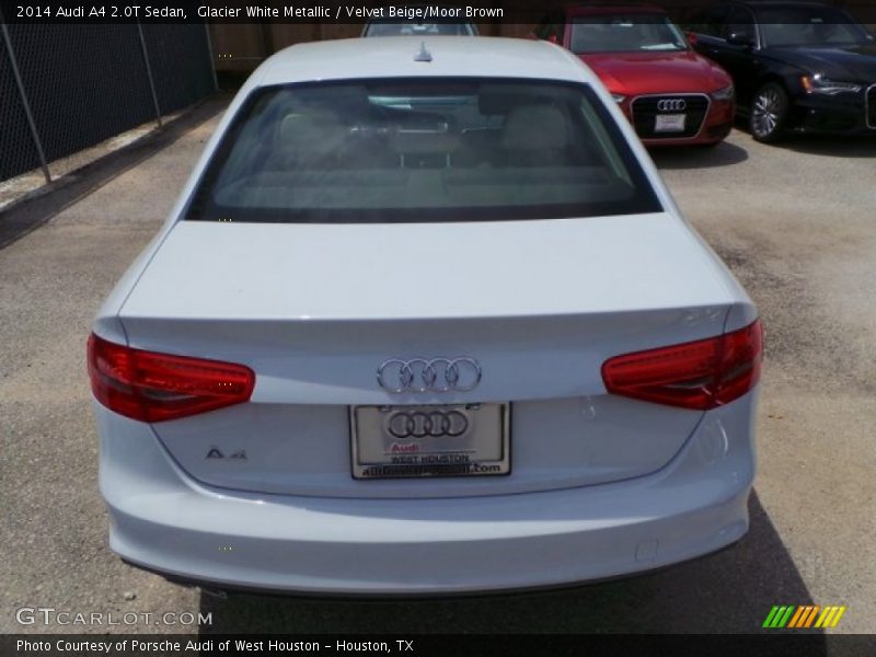 Glacier White Metallic / Velvet Beige/Moor Brown 2014 Audi A4 2.0T Sedan