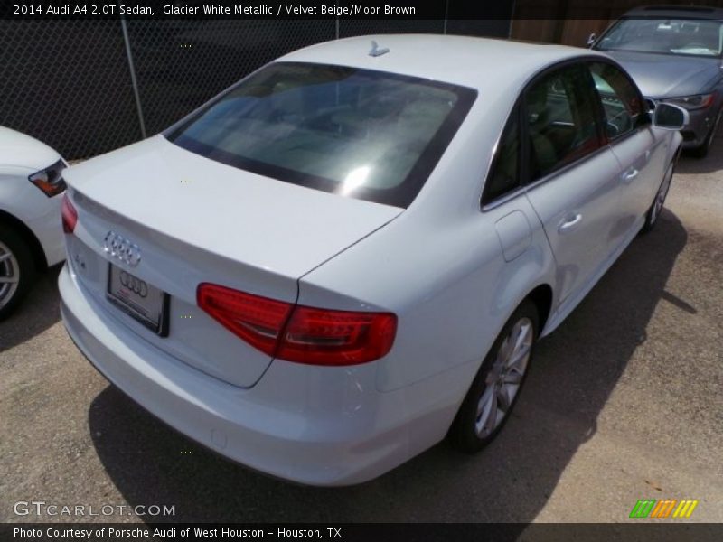 Glacier White Metallic / Velvet Beige/Moor Brown 2014 Audi A4 2.0T Sedan