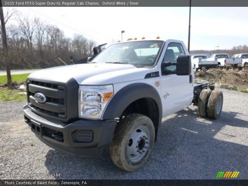 Oxford White / Steel 2015 Ford F550 Super Duty XL Regular Cab Chassis