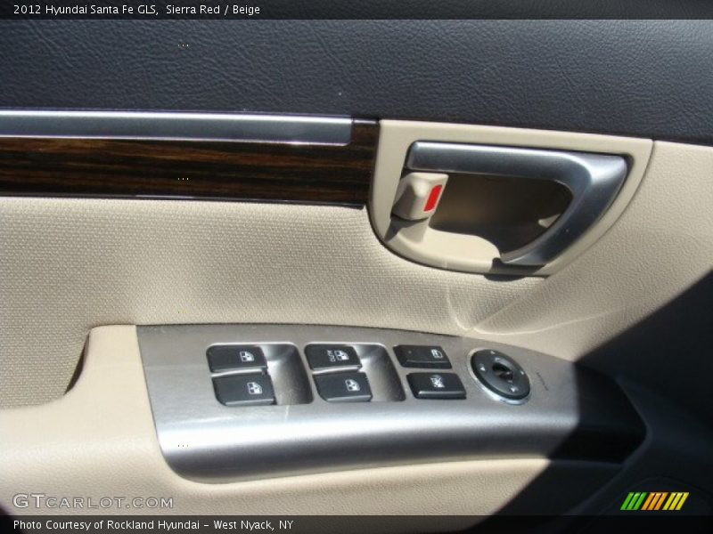 Sierra Red / Beige 2012 Hyundai Santa Fe GLS
