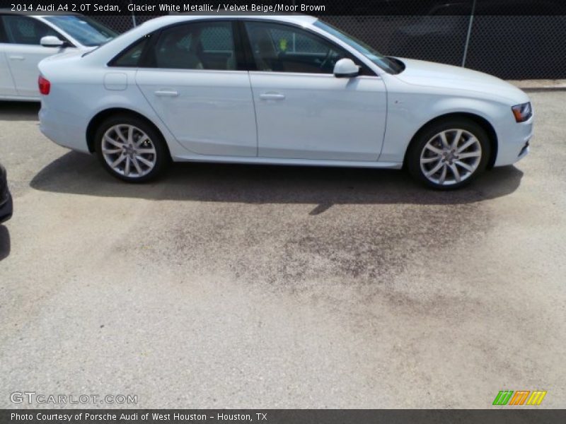 Glacier White Metallic / Velvet Beige/Moor Brown 2014 Audi A4 2.0T Sedan