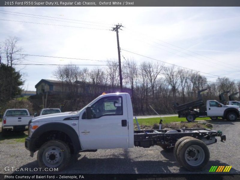 Oxford White / Steel 2015 Ford F550 Super Duty XL Regular Cab Chassis