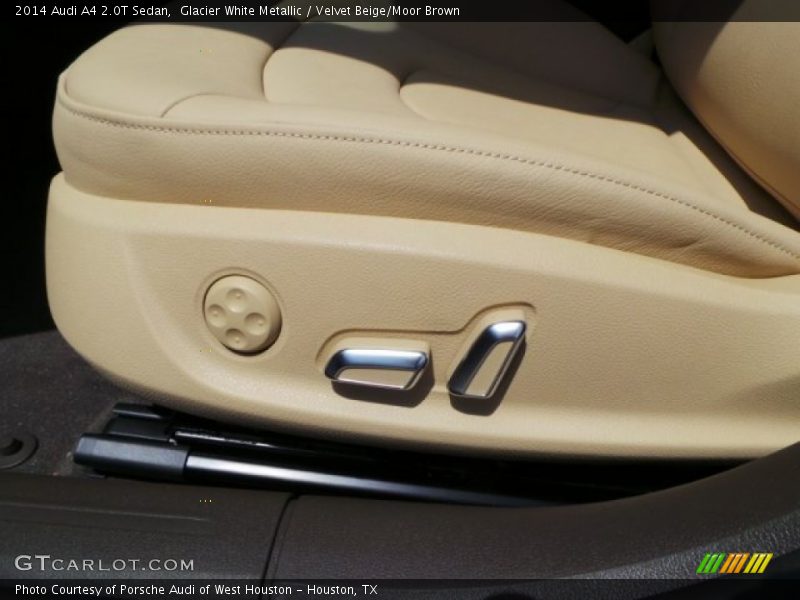 Glacier White Metallic / Velvet Beige/Moor Brown 2014 Audi A4 2.0T Sedan