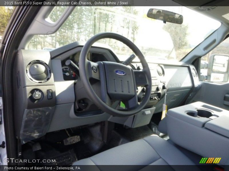 Oxford White / Steel 2015 Ford F550 Super Duty XL Regular Cab Chassis