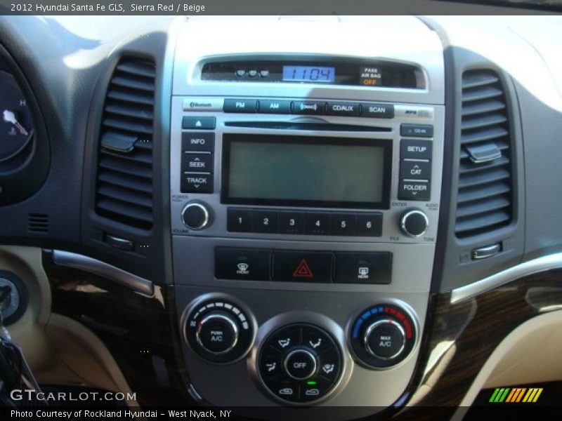Sierra Red / Beige 2012 Hyundai Santa Fe GLS
