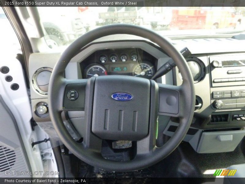 Oxford White / Steel 2015 Ford F550 Super Duty XL Regular Cab Chassis