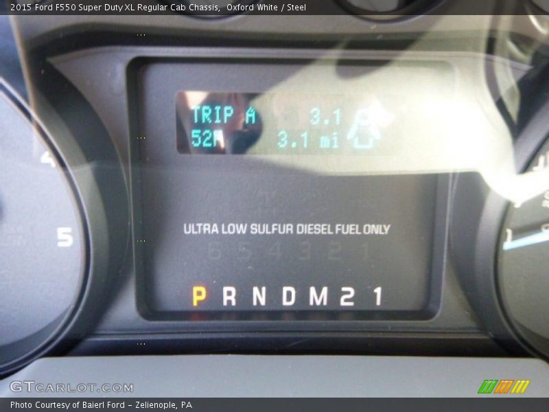 Oxford White / Steel 2015 Ford F550 Super Duty XL Regular Cab Chassis
