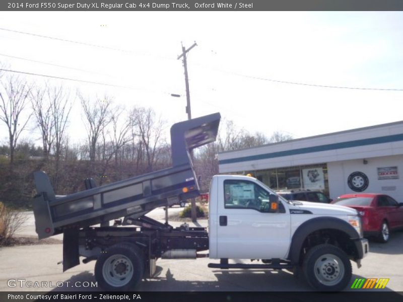 Oxford White / Steel 2014 Ford F550 Super Duty XL Regular Cab 4x4 Dump Truck