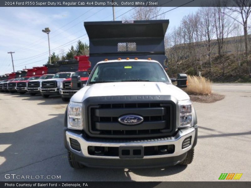Oxford White / Steel 2014 Ford F550 Super Duty XL Regular Cab 4x4 Dump Truck