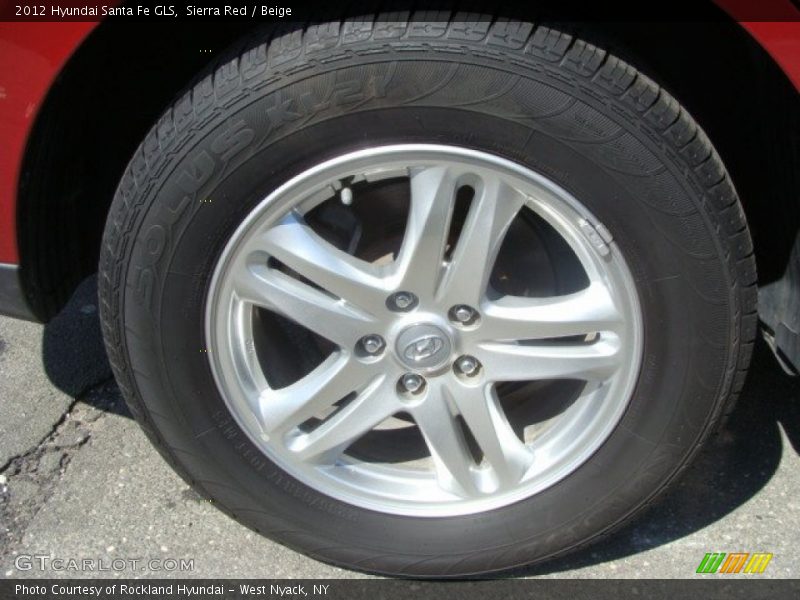 Sierra Red / Beige 2012 Hyundai Santa Fe GLS