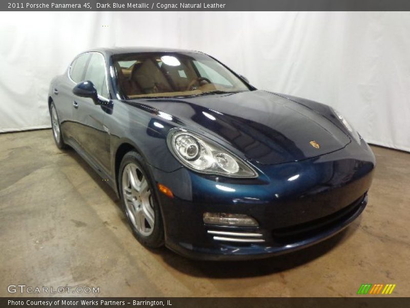 Dark Blue Metallic / Cognac Natural Leather 2011 Porsche Panamera 4S