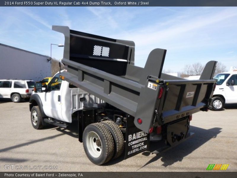 Oxford White / Steel 2014 Ford F550 Super Duty XL Regular Cab 4x4 Dump Truck
