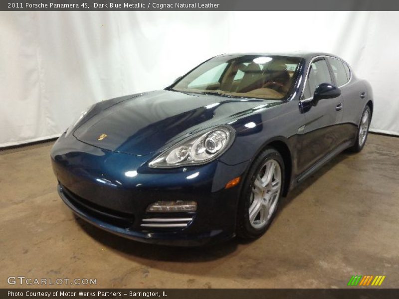 Dark Blue Metallic / Cognac Natural Leather 2011 Porsche Panamera 4S