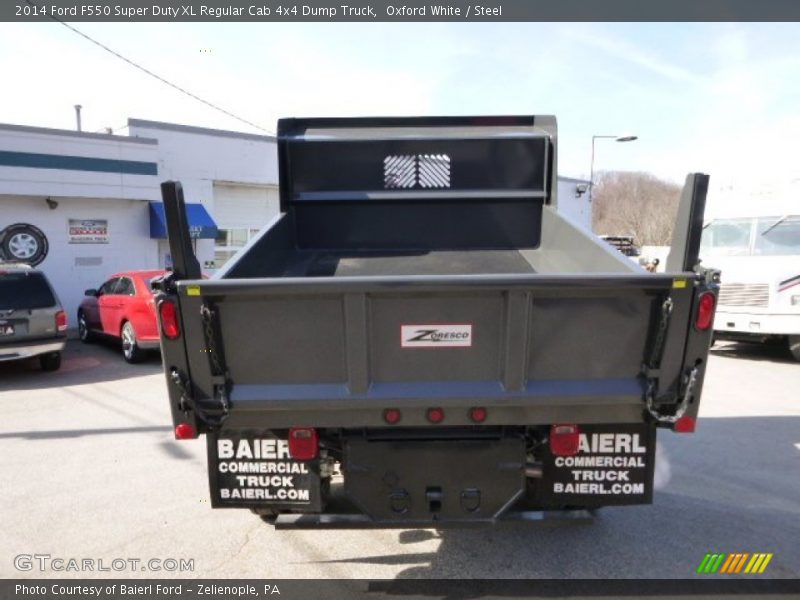 Oxford White / Steel 2014 Ford F550 Super Duty XL Regular Cab 4x4 Dump Truck