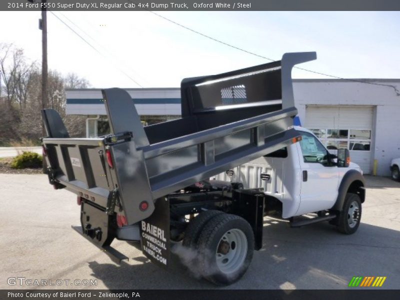 Oxford White / Steel 2014 Ford F550 Super Duty XL Regular Cab 4x4 Dump Truck