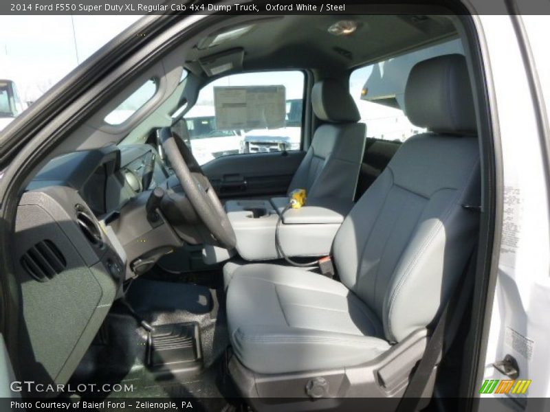 Oxford White / Steel 2014 Ford F550 Super Duty XL Regular Cab 4x4 Dump Truck