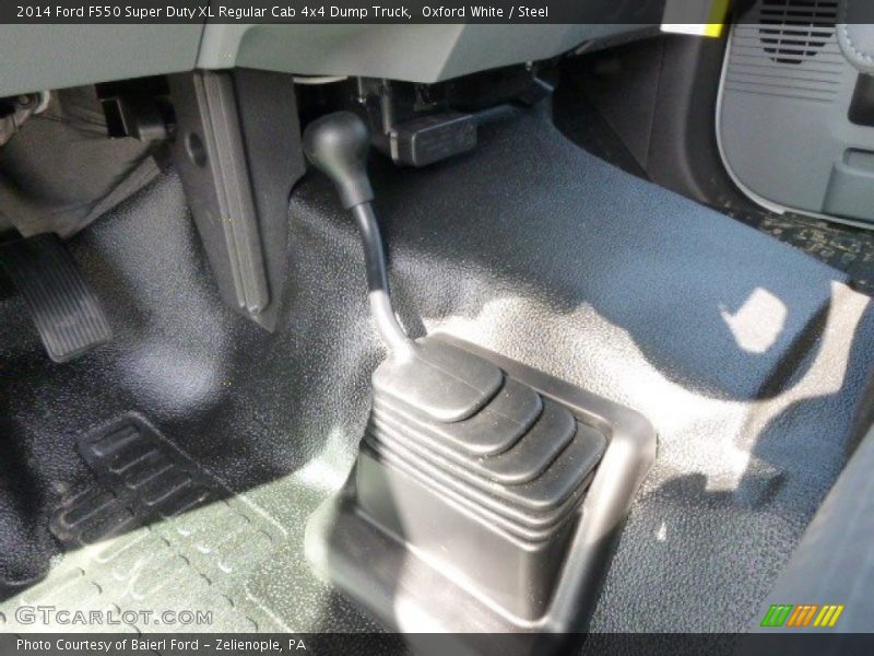 Oxford White / Steel 2014 Ford F550 Super Duty XL Regular Cab 4x4 Dump Truck