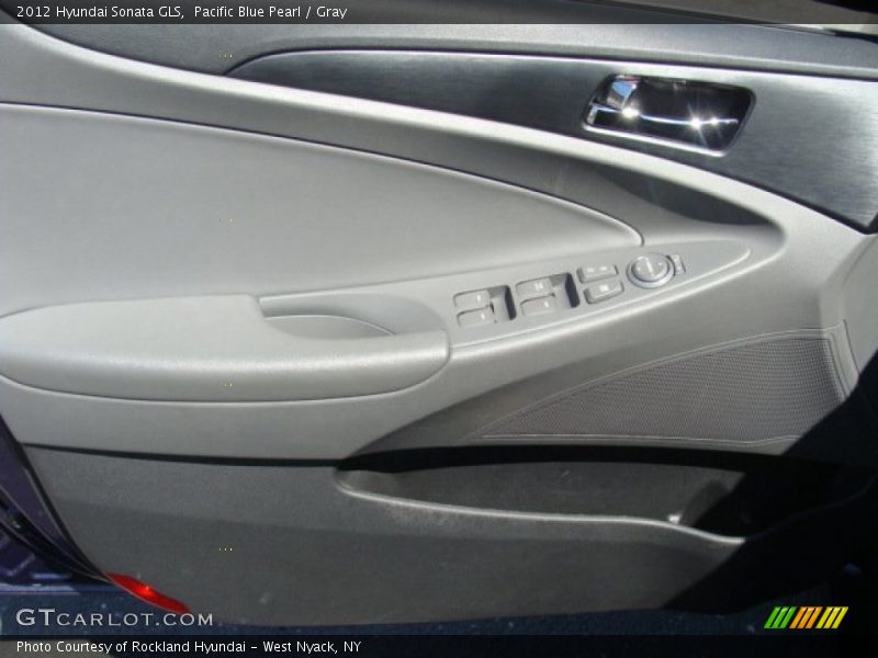 Pacific Blue Pearl / Gray 2012 Hyundai Sonata GLS