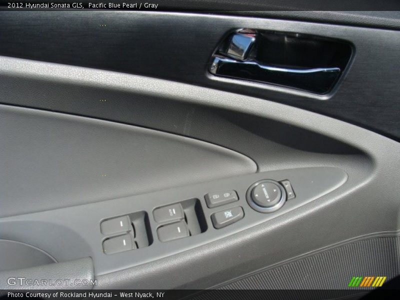 Pacific Blue Pearl / Gray 2012 Hyundai Sonata GLS