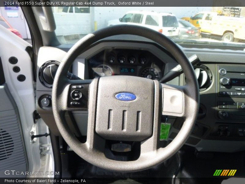 Oxford White / Steel 2014 Ford F550 Super Duty XL Regular Cab 4x4 Dump Truck