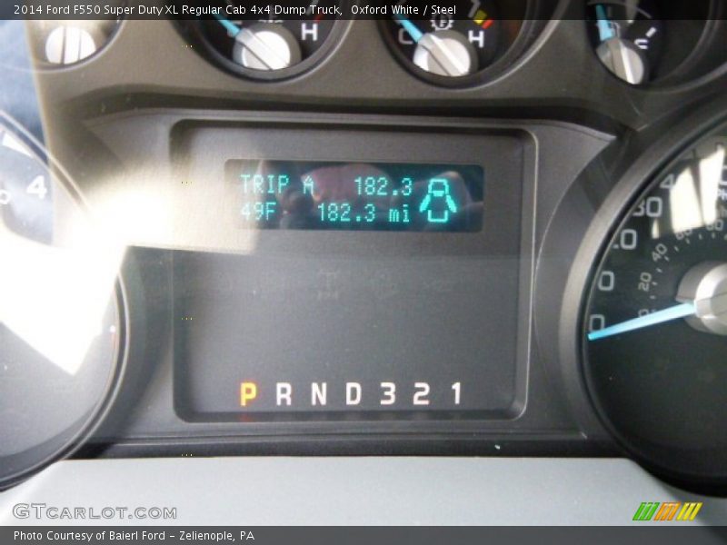 Oxford White / Steel 2014 Ford F550 Super Duty XL Regular Cab 4x4 Dump Truck