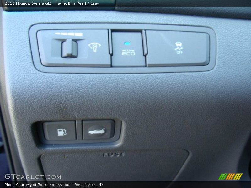 Pacific Blue Pearl / Gray 2012 Hyundai Sonata GLS