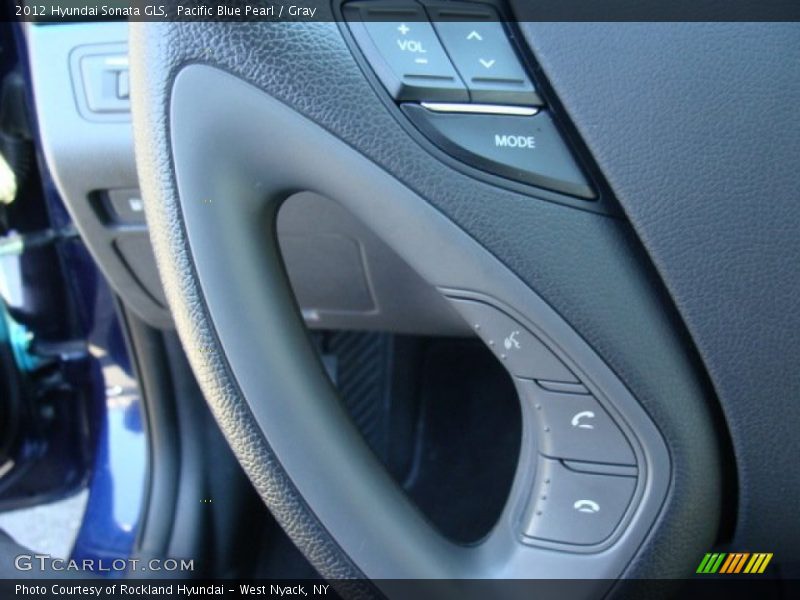 Pacific Blue Pearl / Gray 2012 Hyundai Sonata GLS